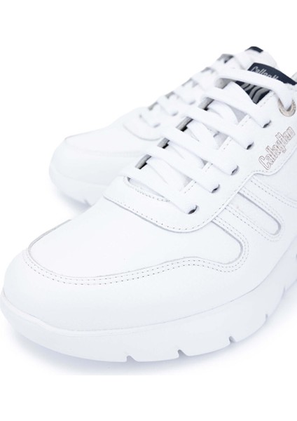 Erkek Hakiki Deri Beyaz Sneakers & Spor Ayakkabı