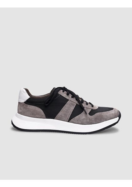 Vizon-Siyah Erkek Deri Sneaker 29883