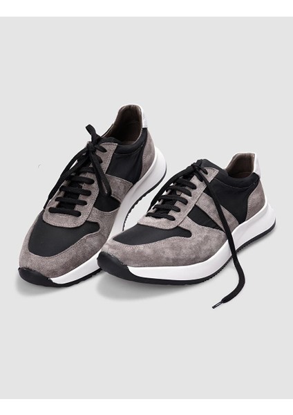 Vizon-Siyah Erkek Deri Sneaker 29883