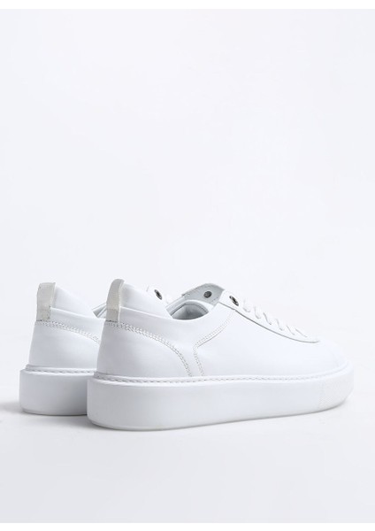 Beyaz Erkek Deri Sneaker 276-36 modelleri