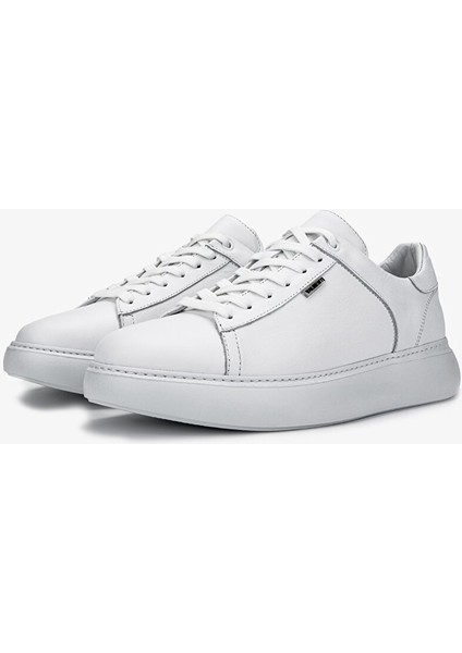 Siyah Erkek Deri Sneaker 04 4203 Erk Ayk SK24-25