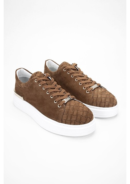 Aletta Erkek Taba Süet Hakiki Deri Sneakers & Spor Ayakkabı