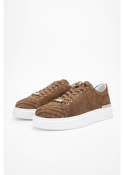 Aletta Erkek Taba Süet Hakiki Deri Sneakers & Spor Ayakkabı