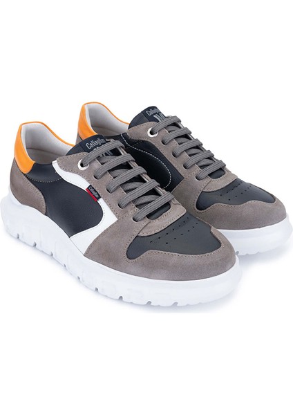 Siyah Erkek Deri Sneaker 618 55301 Erk Ayk SK23/24