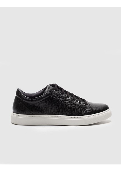 Siyah Erkek Deri Sneaker 121078R