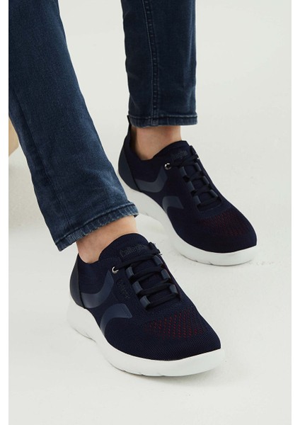 Erkek Tekstil Deri Lacivert Sneakers & Spor Ayakkabı
