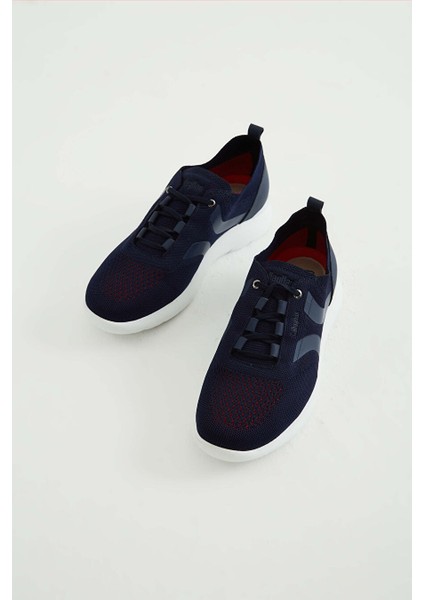 Erkek Tekstil Deri Lacivert Sneakers & Spor Ayakkabı