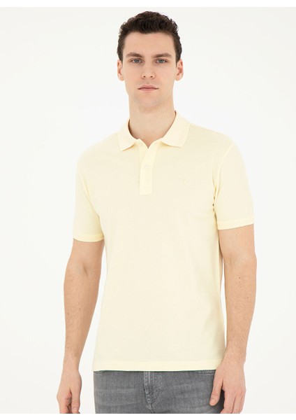 Düz Limon Erkek Polo T-Shirt Sunny modelleri