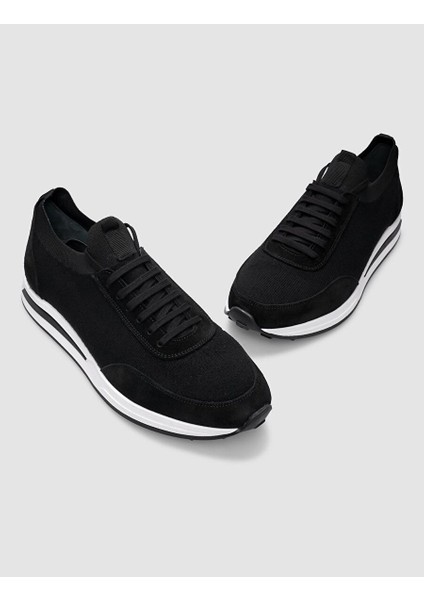Siyah Erkek Süet Sneaker 124356R