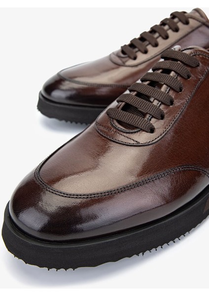 Erkek Hakiki Deri Taba Sneakers & Spor Ayakkabı