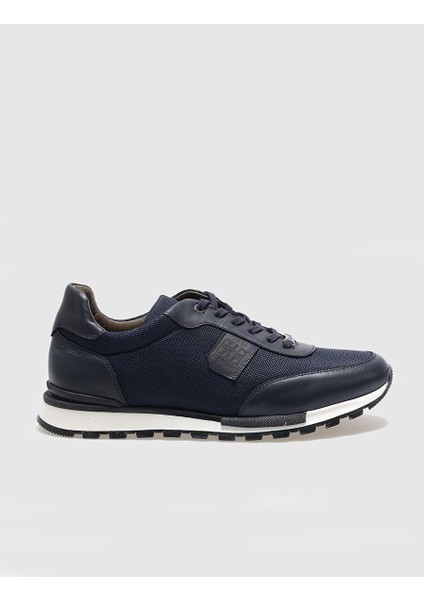 Lacivert Erkek Deri Sneaker 121169R