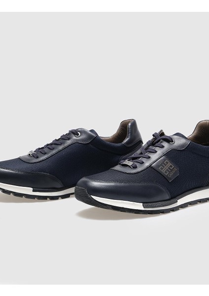 Lacivert Erkek Deri Sneaker 121169R