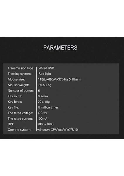 M150 Kablolu Gaming Oyuncu Mouse