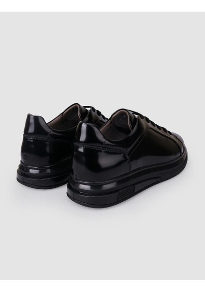 Siyah Erkek Deri Sneaker 126061S