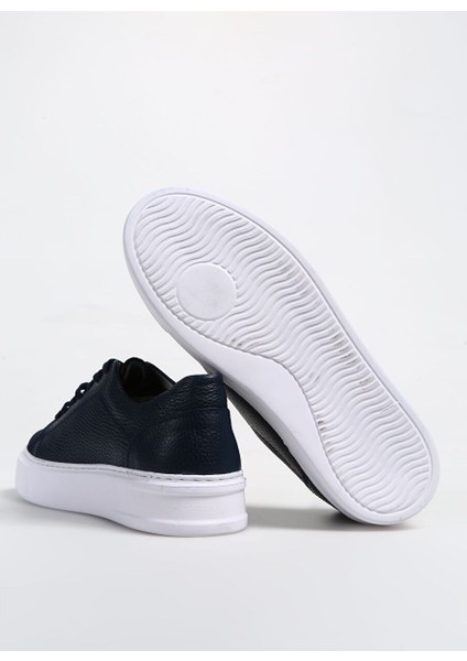 Lacivert Erkek Deri Sneaker Rubens fırsatları