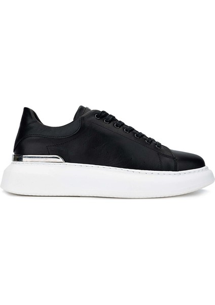 Siyah Erkek Deri Sneaker 933 Backs Erk Ayk SK24-25