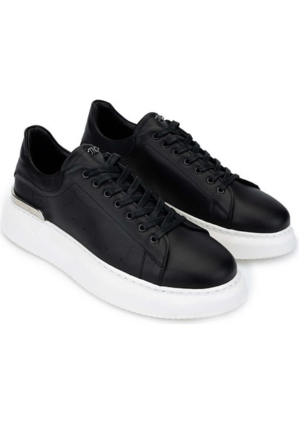 Siyah Erkek Deri Sneaker 933 Backs Erk Ayk SK24-25