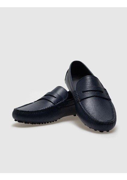 Lacivert Erkek Deri Loafer 121127