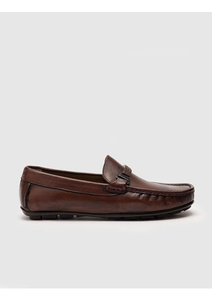 Siyah Erkek Deri Loafer 102663_BYNR1