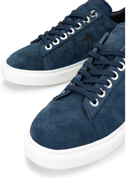 Erkek Hakiki Deri Mavi Sneakers & Spor Ayakkabı fırsatları