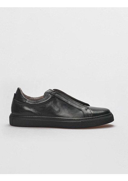 Siyah Erkek Deri Sneaker 121679R
