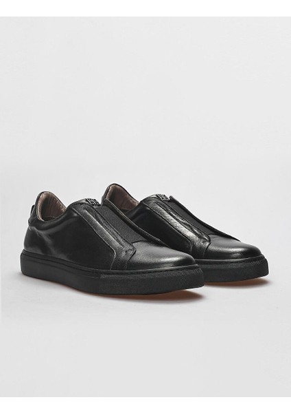 Siyah Erkek Deri Sneaker 121679R