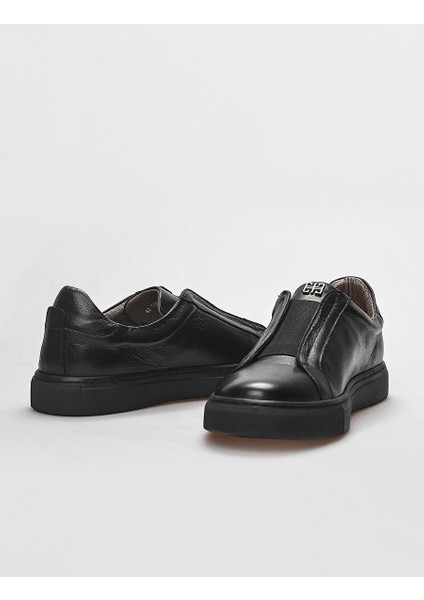 Siyah Erkek Deri Sneaker 121679R