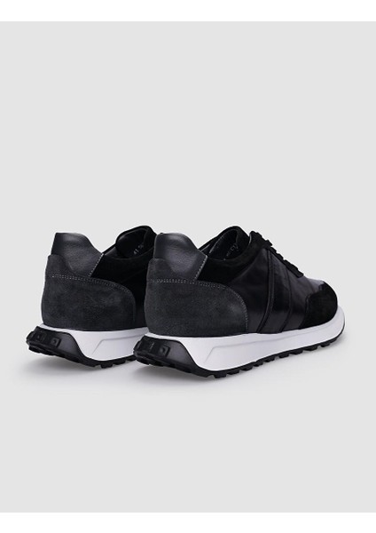 Siyah Erkek Deri Sneaker 123754