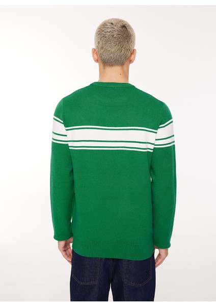 Yarım Balıkçı Yaka Slim Fit Yeşil Erkek Kazak UMA23056MA fırsatları