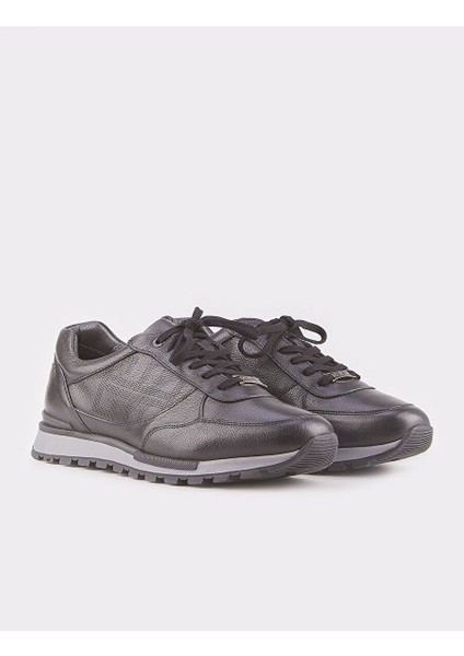 Siyah Erkek Deri Sneaker 102259R