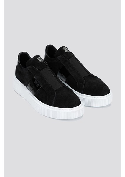 Emma Erkek Siyah Süet Hakiki Deri Sneakers & Spor Ayakkabı