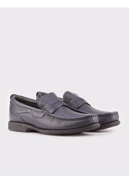 Lacivert Erkek Deri Loafer 113286B