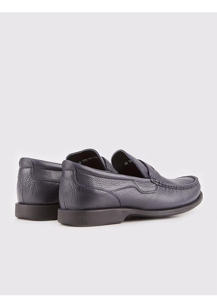 Lacivert Erkek Deri Loafer 113286B