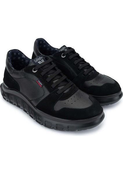 Erkek Hakiki Deri Siyah Sneakers & Spor Ayakkabı