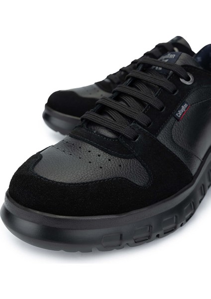 Erkek Hakiki Deri Siyah Sneakers & Spor Ayakkabı