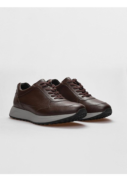 Kahverengi Erkek Deri Sneaker 29238 fiyatları