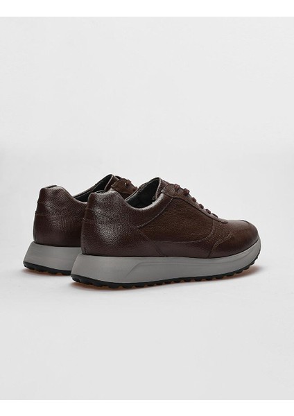 Kahverengi Erkek Deri Sneaker 29238 modelleri