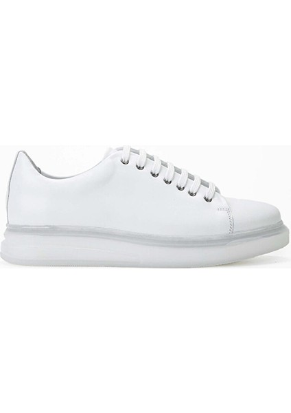 Erkek Hakiki Deri Beyaz Sneakers & Spor Ayakkabı