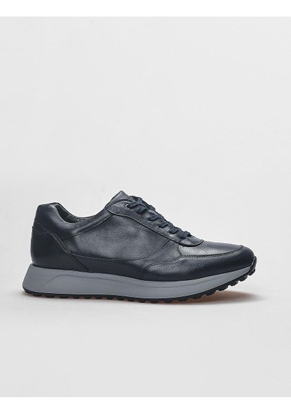 Lacivert Erkek Deri Sneaker 29232