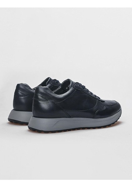 Lacivert Erkek Deri Sneaker 29232