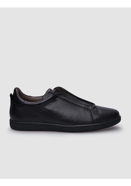 Siyah Erkek Deri Sneaker 123125S