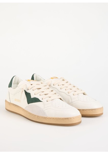 Beyaz-Yeşil Erkek Deri Sneaker Play New fiyatları