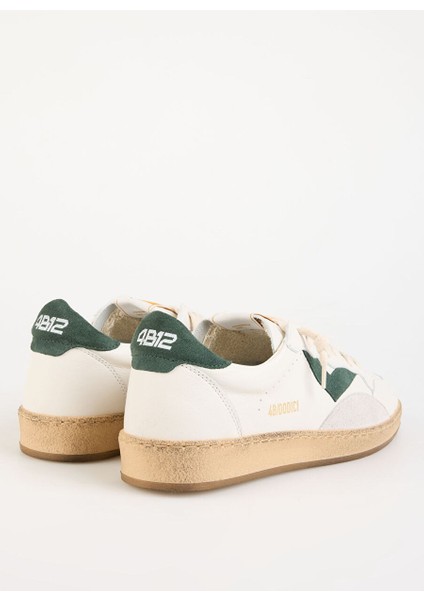 Beyaz-Yeşil Erkek Deri Sneaker Play New fırsatları