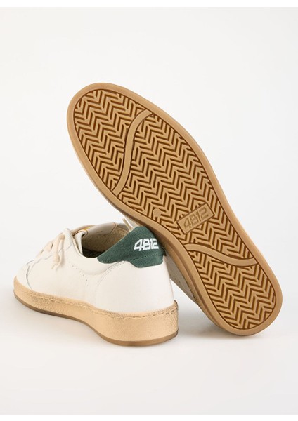 Beyaz-Yeşil Erkek Deri Sneaker Play New indirimleri