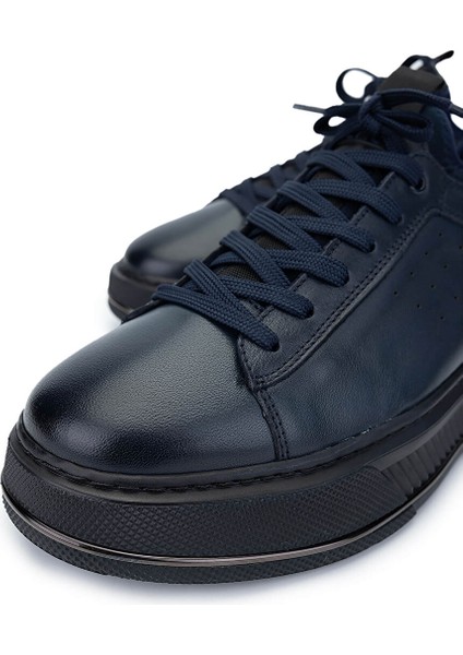 Erkek Hakiki Deri Lacivert Sneakers & Spor Ayakkabı modelleri
