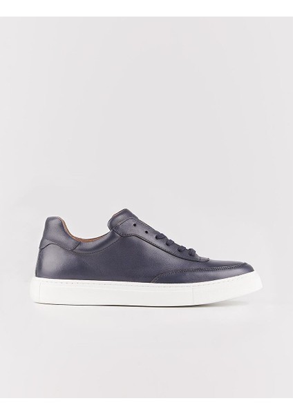Lacivert Erkek Deri Sneaker 26550