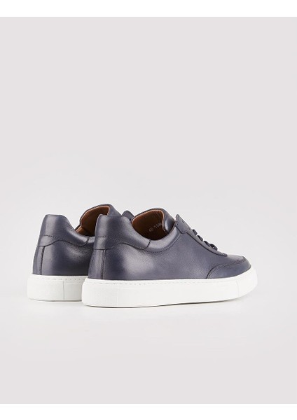 Lacivert Erkek Deri Sneaker 26550 modelleri