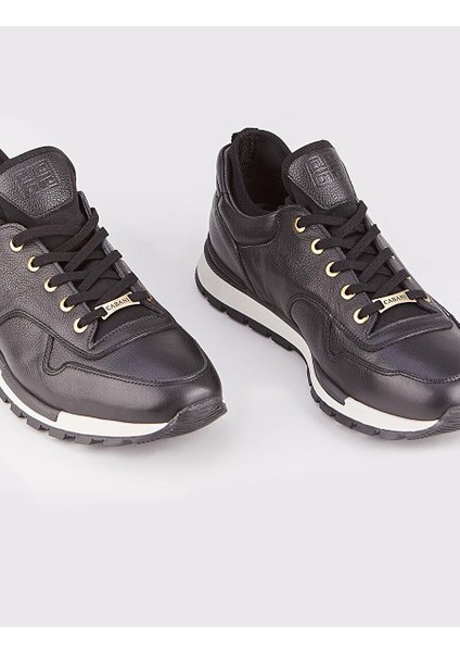 Siyah Erkek Deri Sneaker 14189