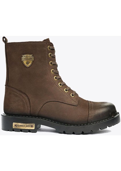 Hakiki Deri Kahve Yıkama Nubuk Outdoor Erkek Bot
