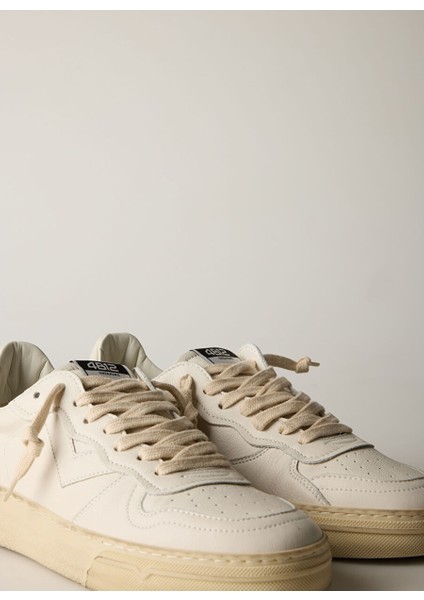Beyaz Erkek Deri Sneaker Hyper Play New